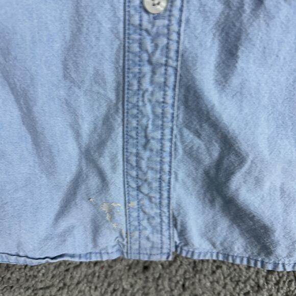 VINTAGE Tom and Jerry Shirt Womens Small Blue Denim Embroidered Warner Bros 90s - Picture 6 of 14